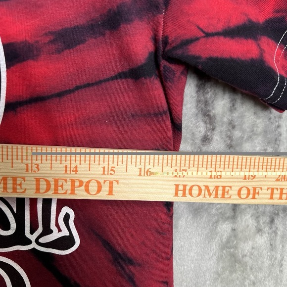 University of Wisconsin Badgers Basketball Grateful Red Tie Dye T-Shirt Size S - Picture 5 of 6